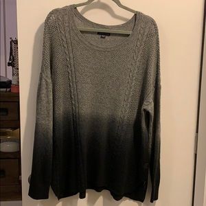 AE gray ombré sweater XL